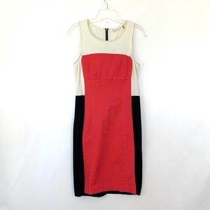 DKNYC Color Block Midi Dress